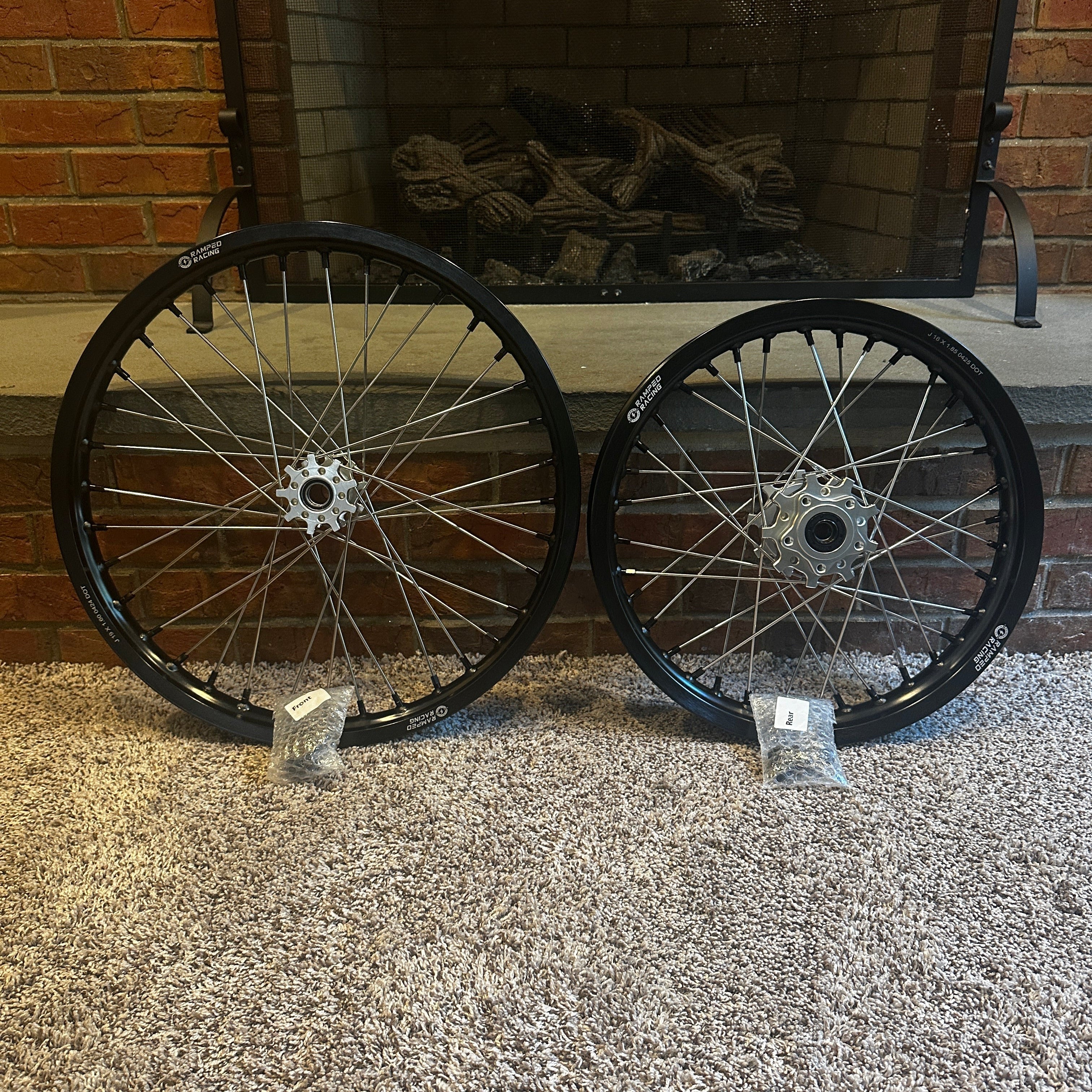 16/19 Wheel Set for Surron Light bee, Segway x160/x260, Eride pro s/ss 2.0, Ventus One, 79 Bike Falcon (No Tires)