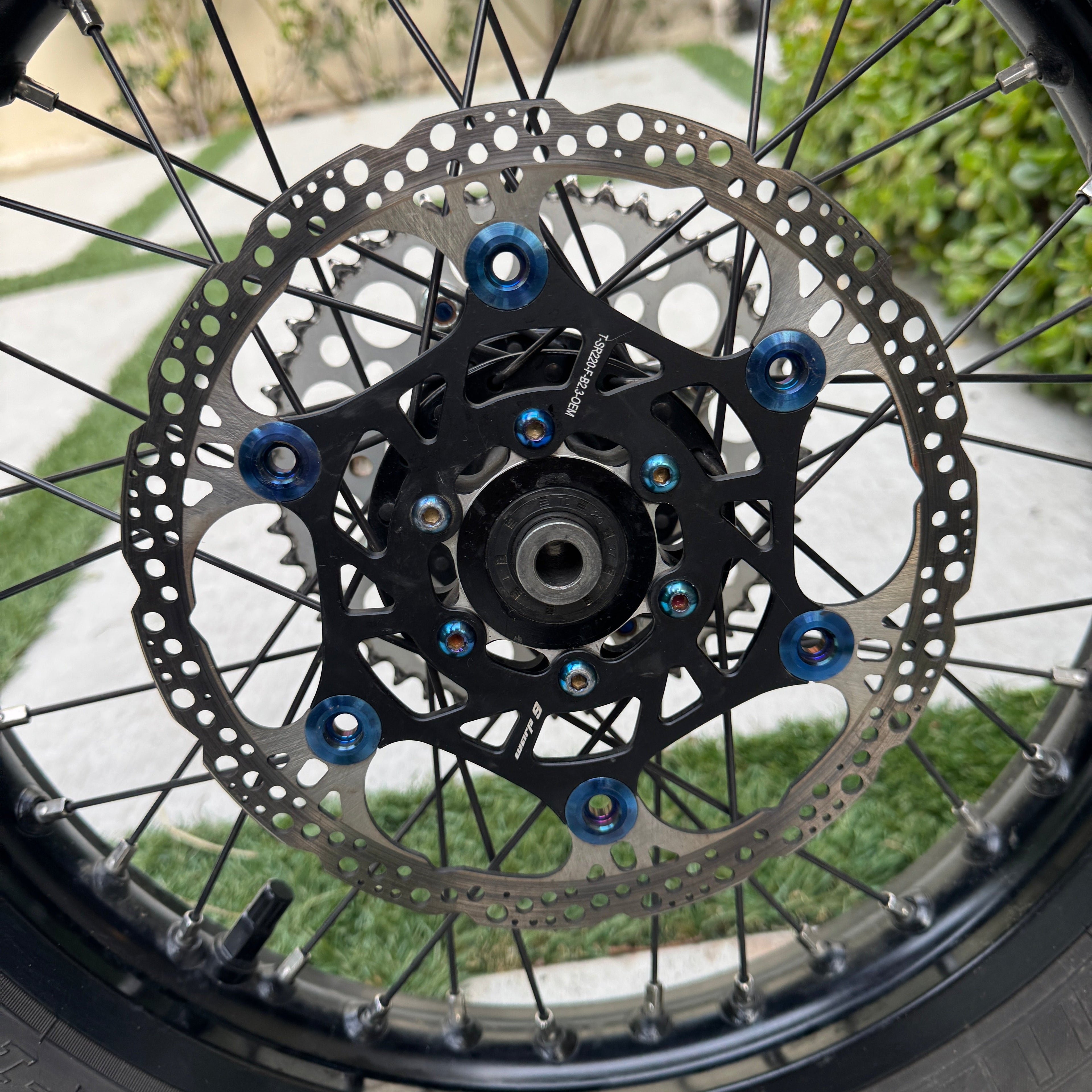 Titanium e-moto brake rotor bolts – image 1