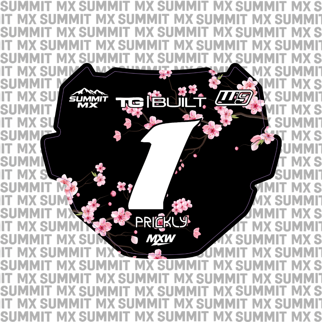 Cherry Blossom number plate decal – image 2