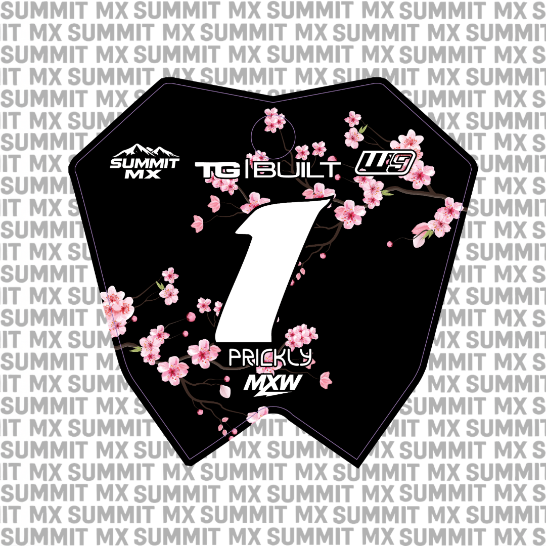 Cherry Blossom number plate decal – image 4