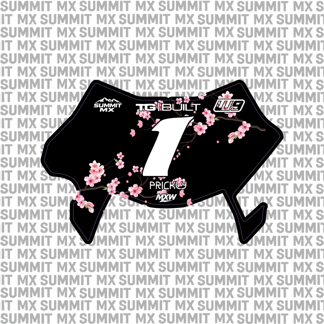 Cherry Blossom number plate decal – image 3