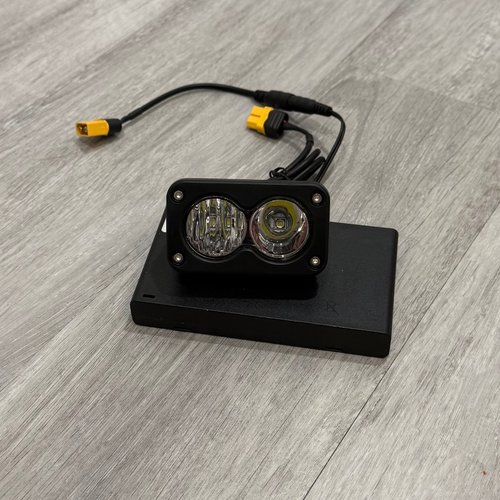 Battery-powered e-bike horn and Baja-style light kit – image 1