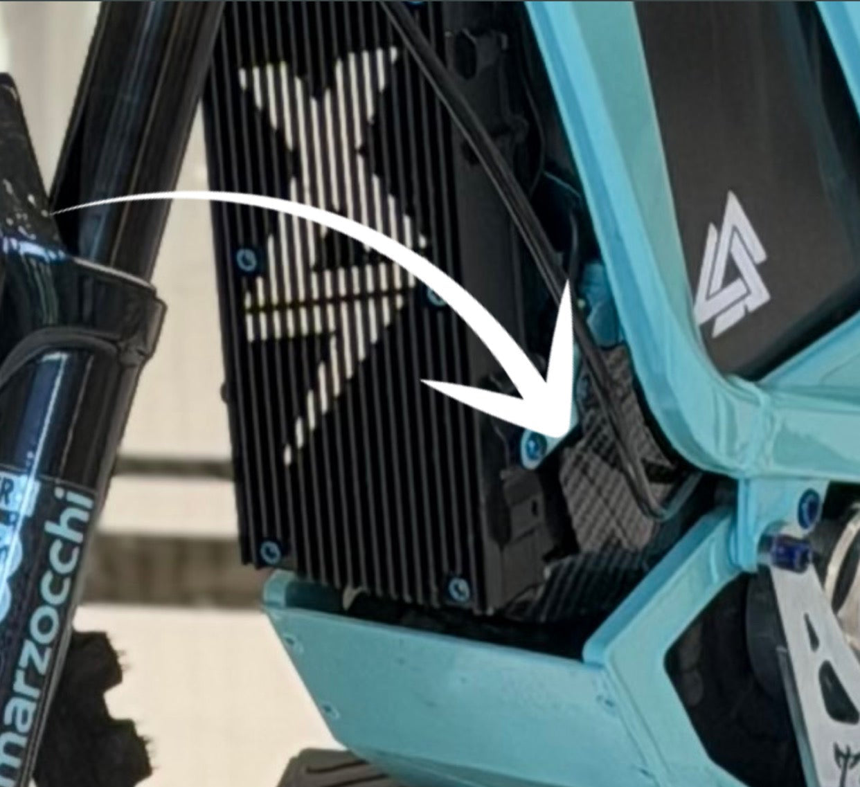 Sur-Ron LBX carbon-fiber-style under-controller guard – image 2