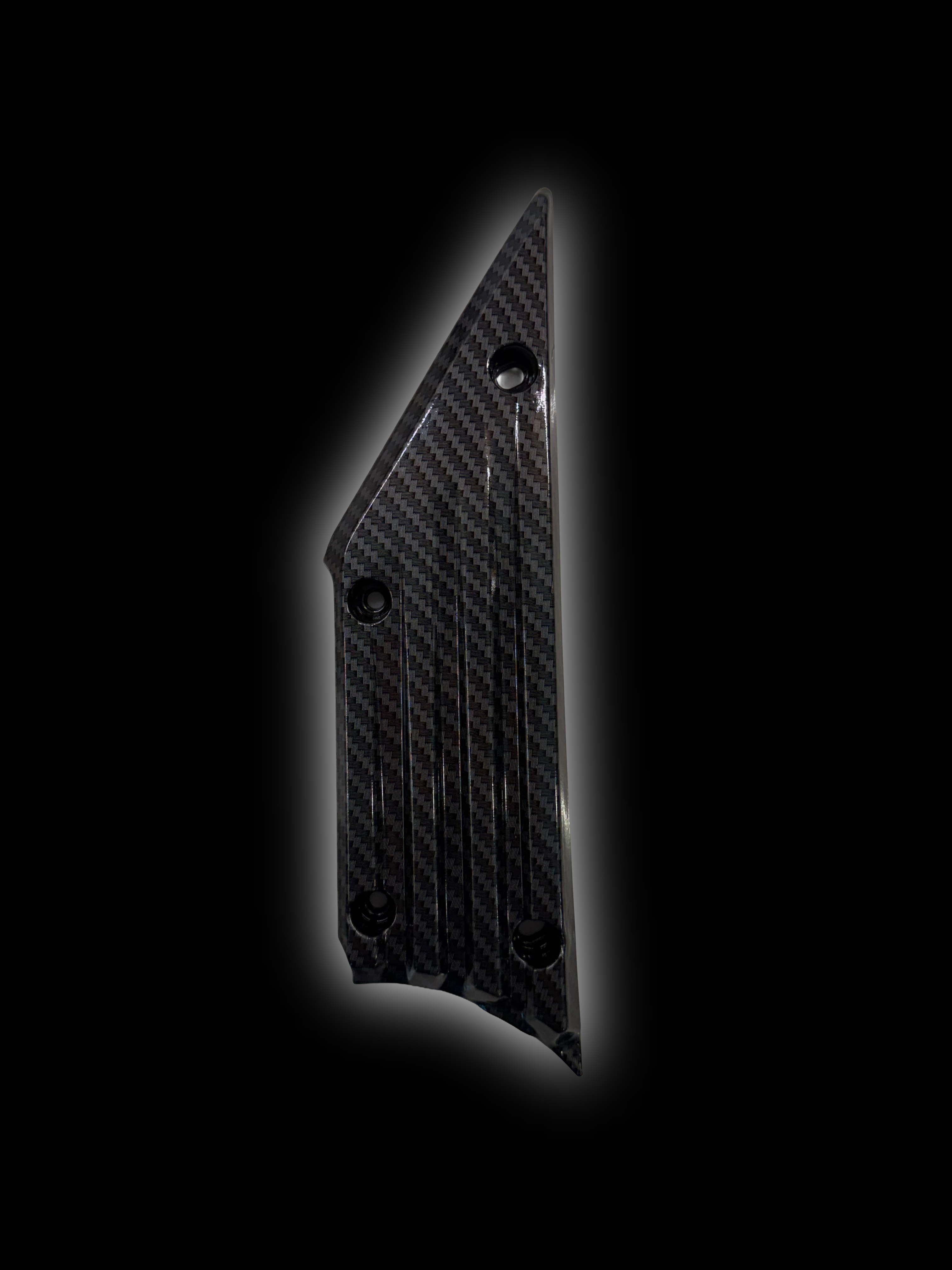 Talaria XXX carbon-style side panels installed