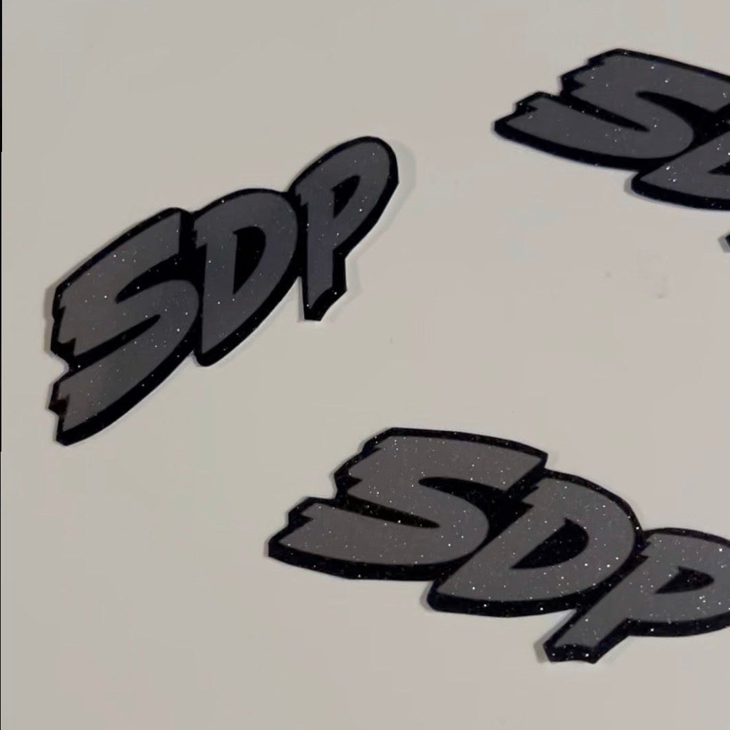 SD Plates Chrome Stickers - 1 or 3 Pack - product photo 1