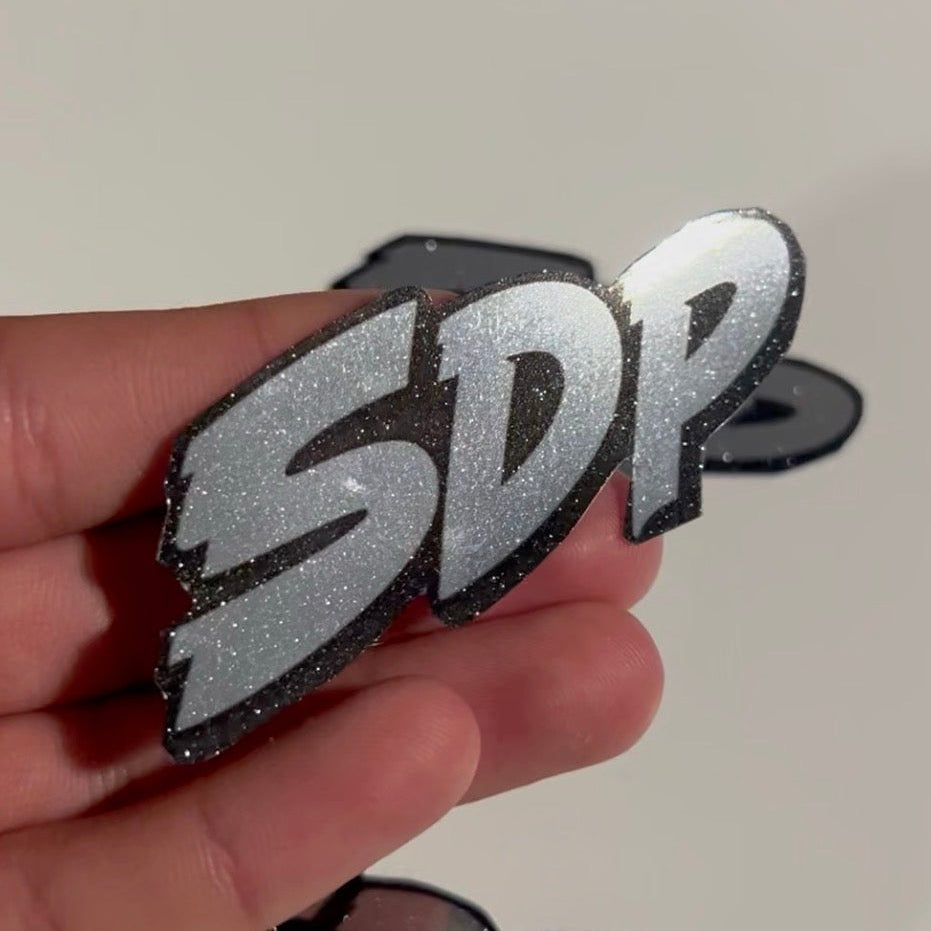 SD Plates Chrome Stickers - 1 or 3 Pack - product photo 2