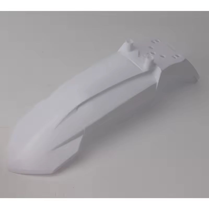 White Ionra mini e-moto fender, product view
