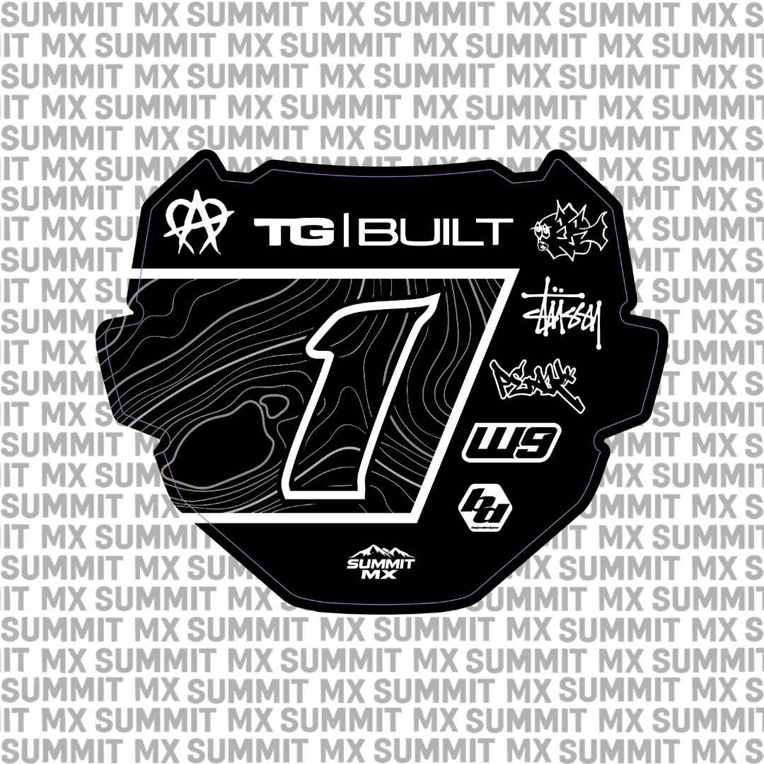 Switchback topographic number plate decal – image 9
