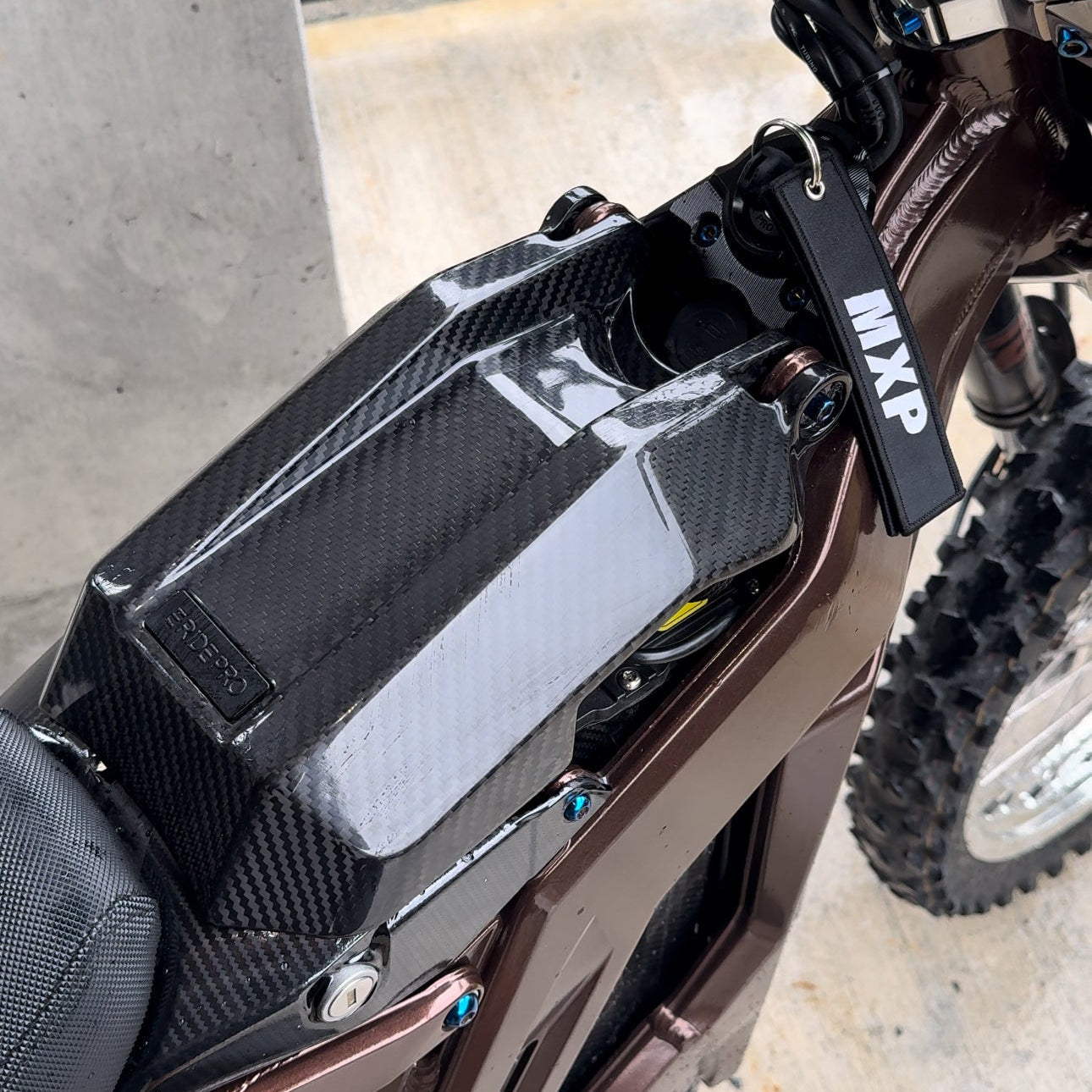 E Ride Pro Carbon Fiber Battery Lid