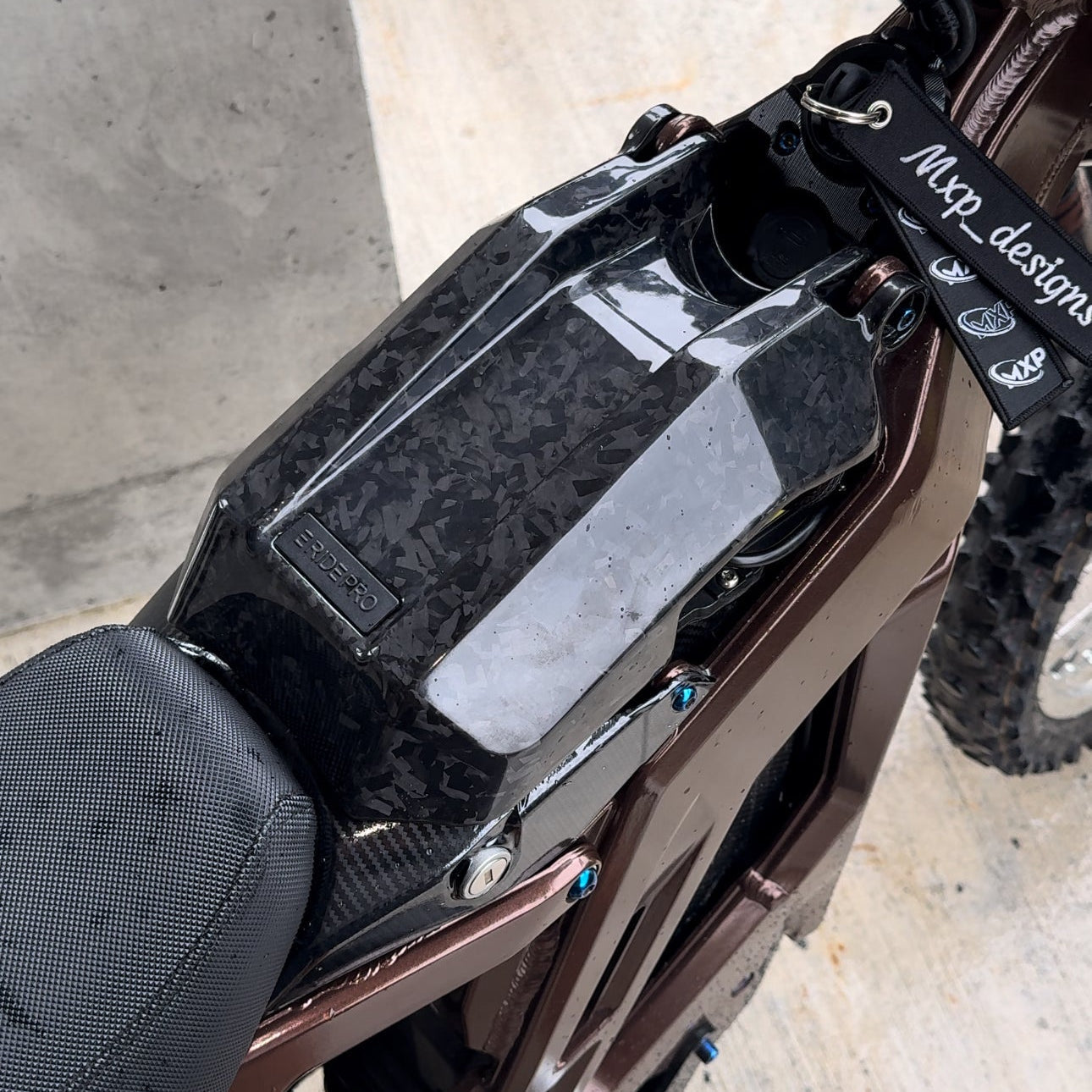 E Ride Pro Carbon Fiber Battery Lid