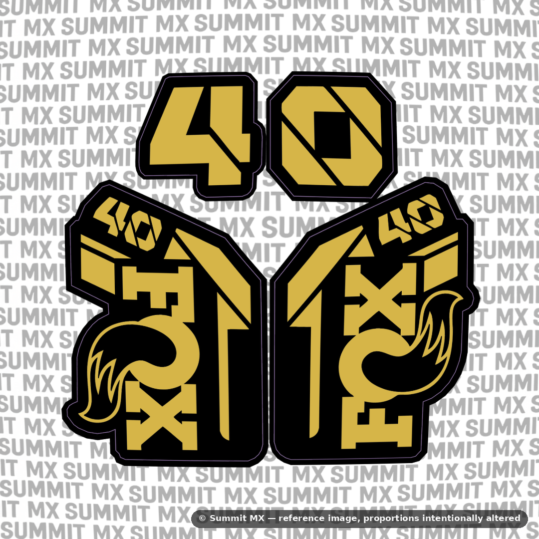 Fox 40 fork decal color option