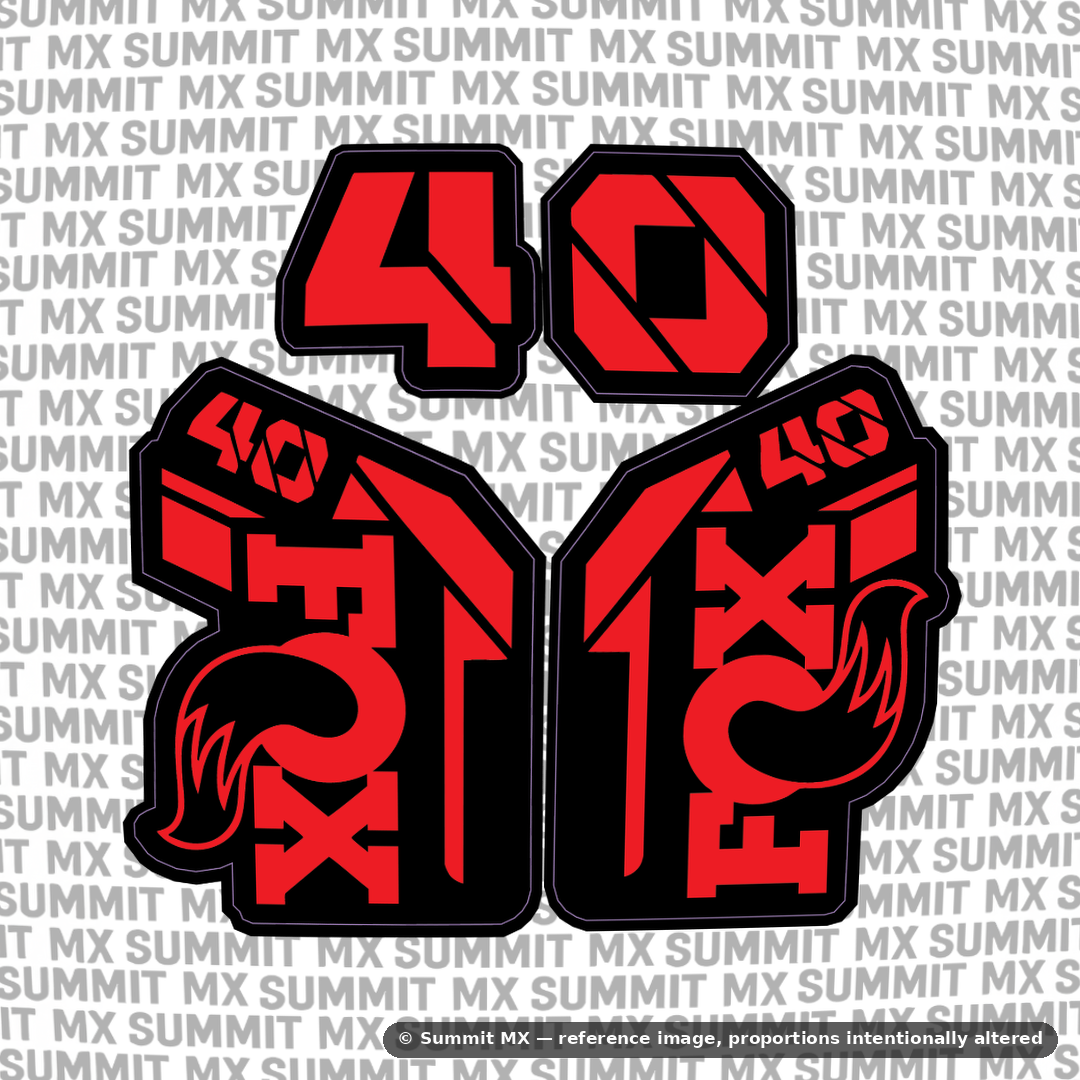 Summit MX Fox 40 fork decal design