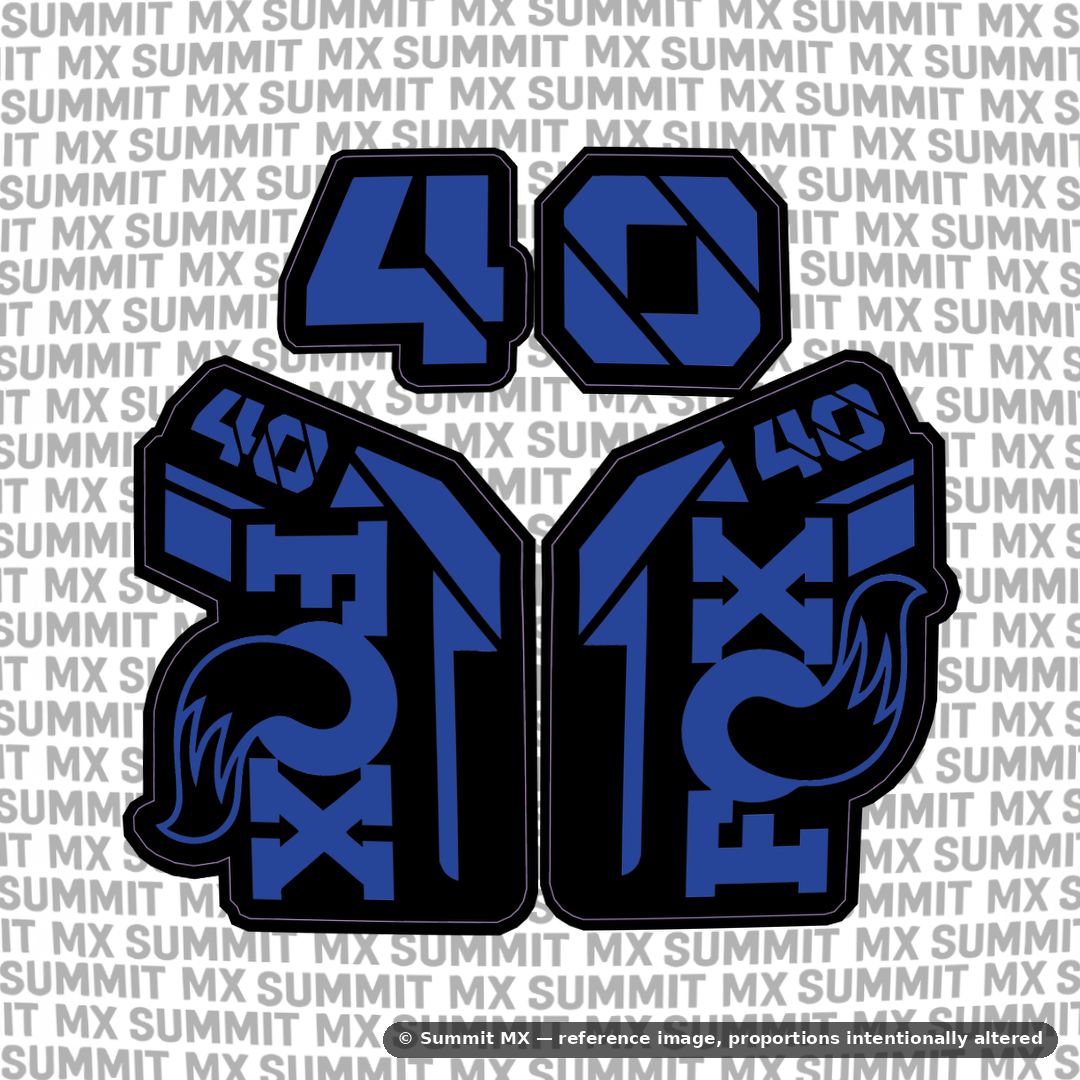 Fox 40 e-moto fork tube decal set