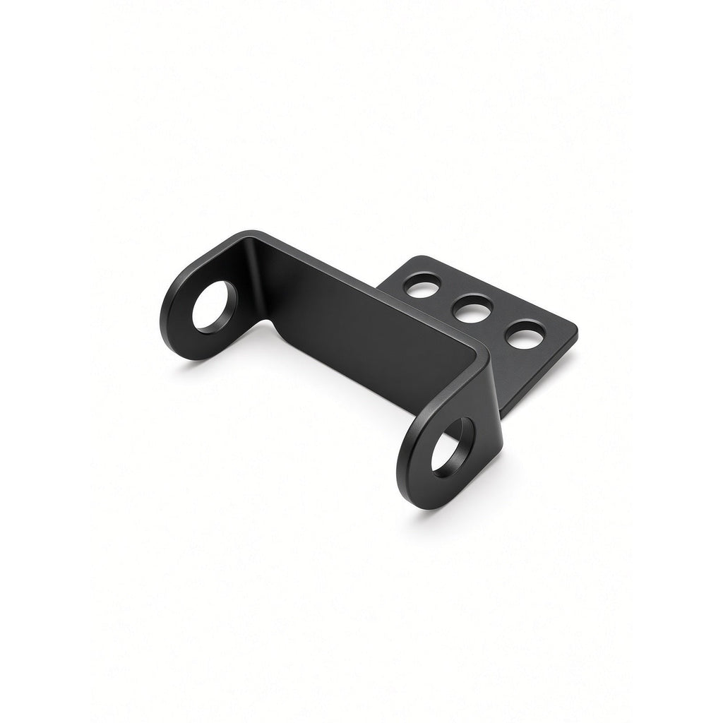 Ionra CNC metal Baja light mount for mini moto, angled view