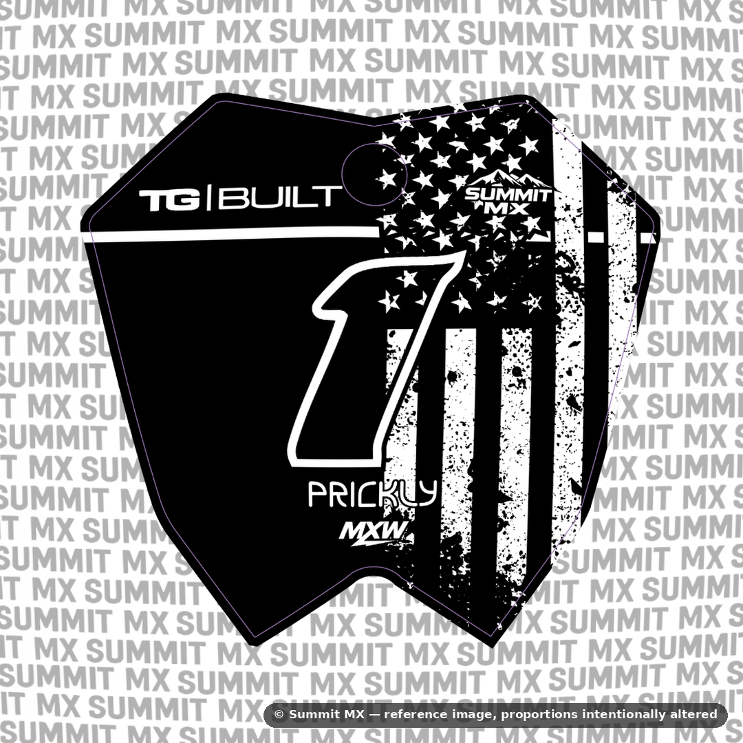 Stars and Stripes number plate decal – image 5