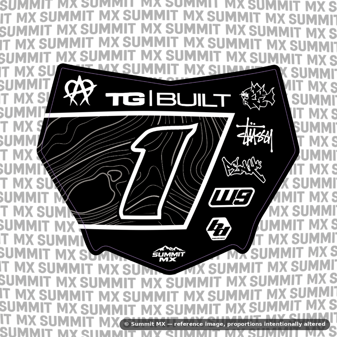 Switchback topographic number plate decal – image 3