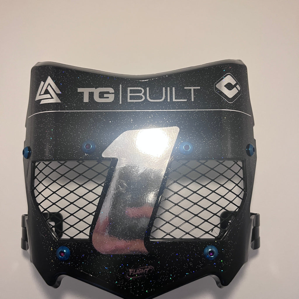 Titanium Vented E-Moto Number Plate