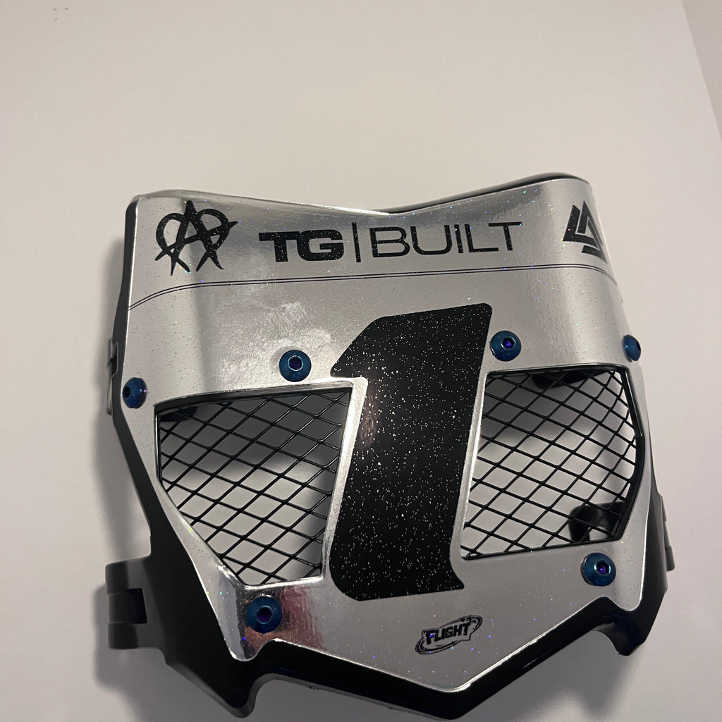 Titanium Vented E-Moto Number Plate