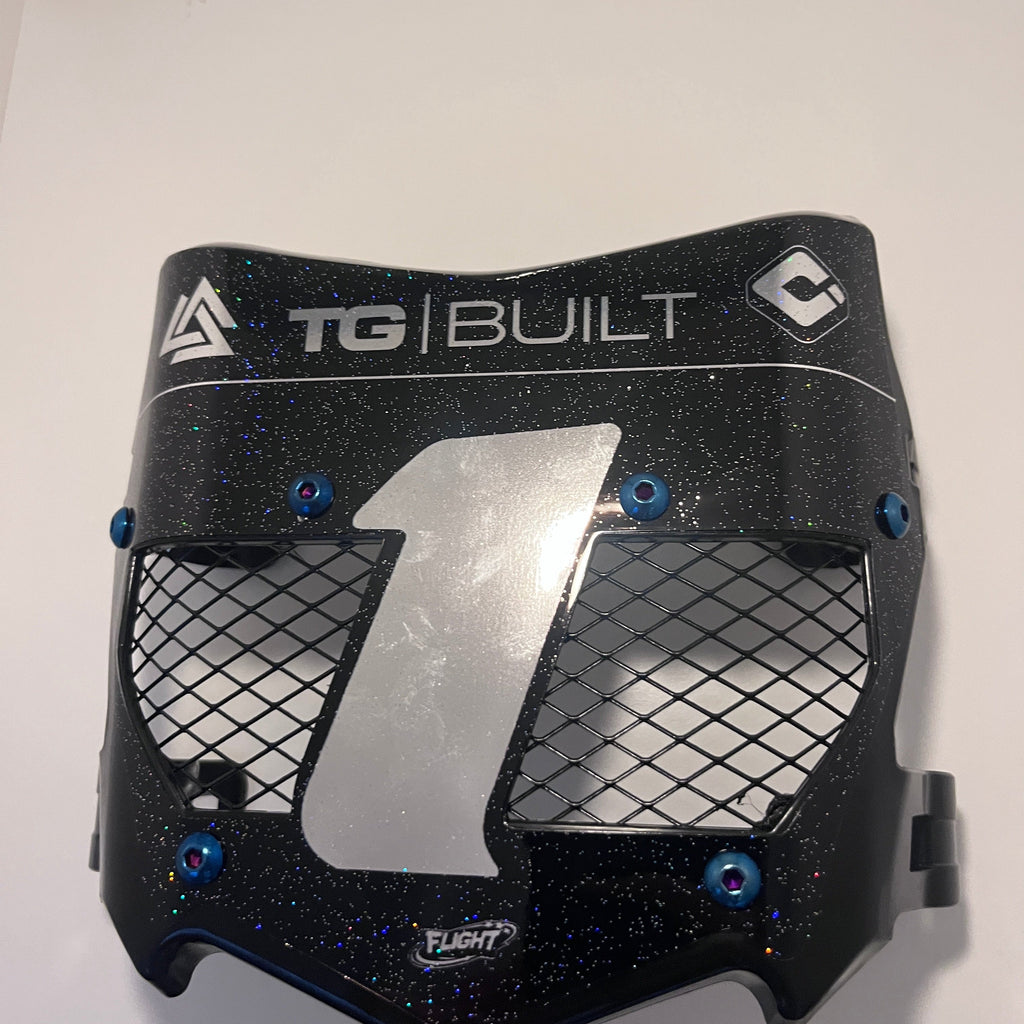 Titanium Vented E-Moto Number Plate