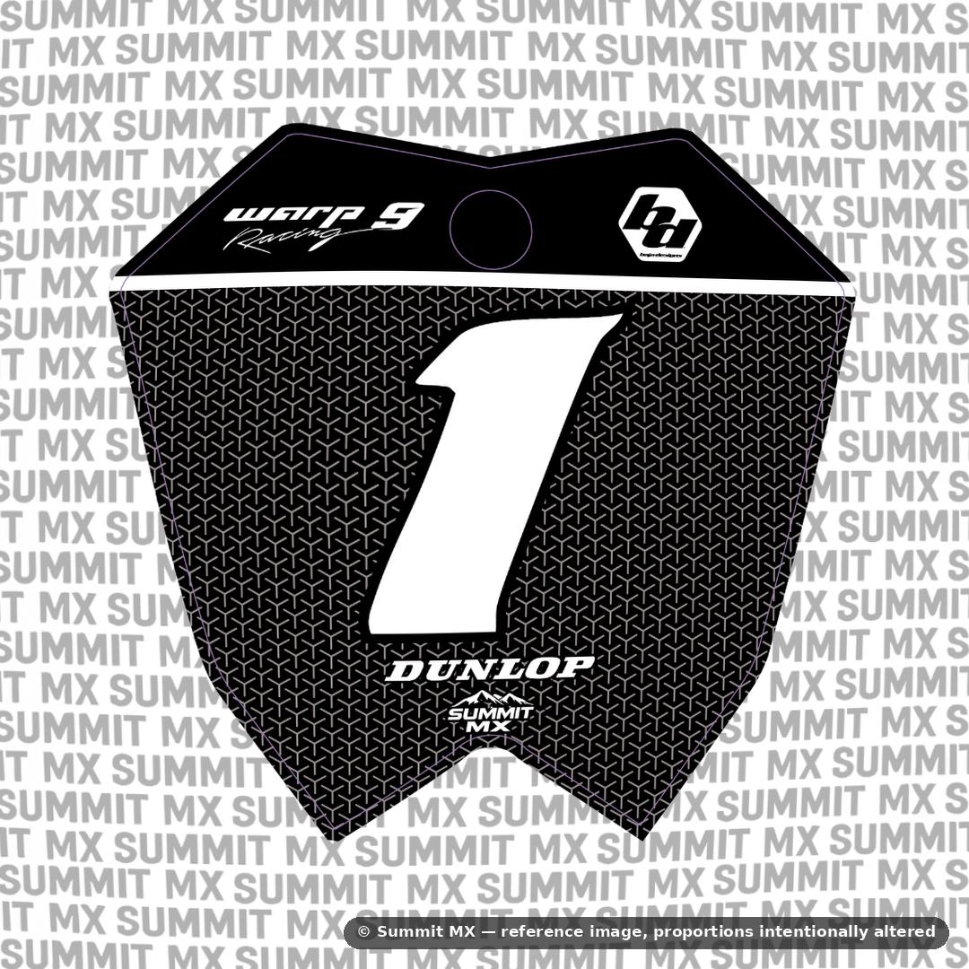 Vertex mesh e-moto number plate decal – image 5