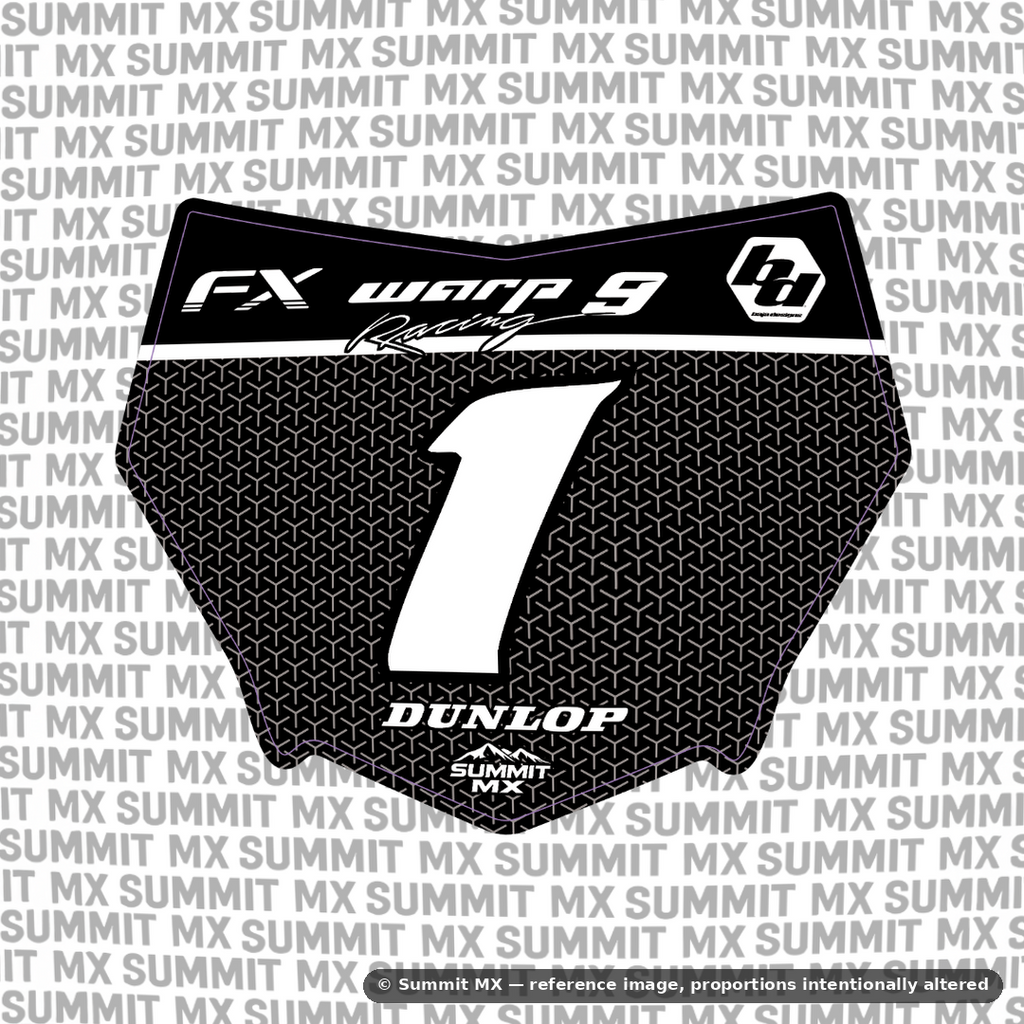 Vertex mesh e-moto number plate decal – image 2