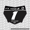 Vertex mesh e-moto number plate decal – image 2
