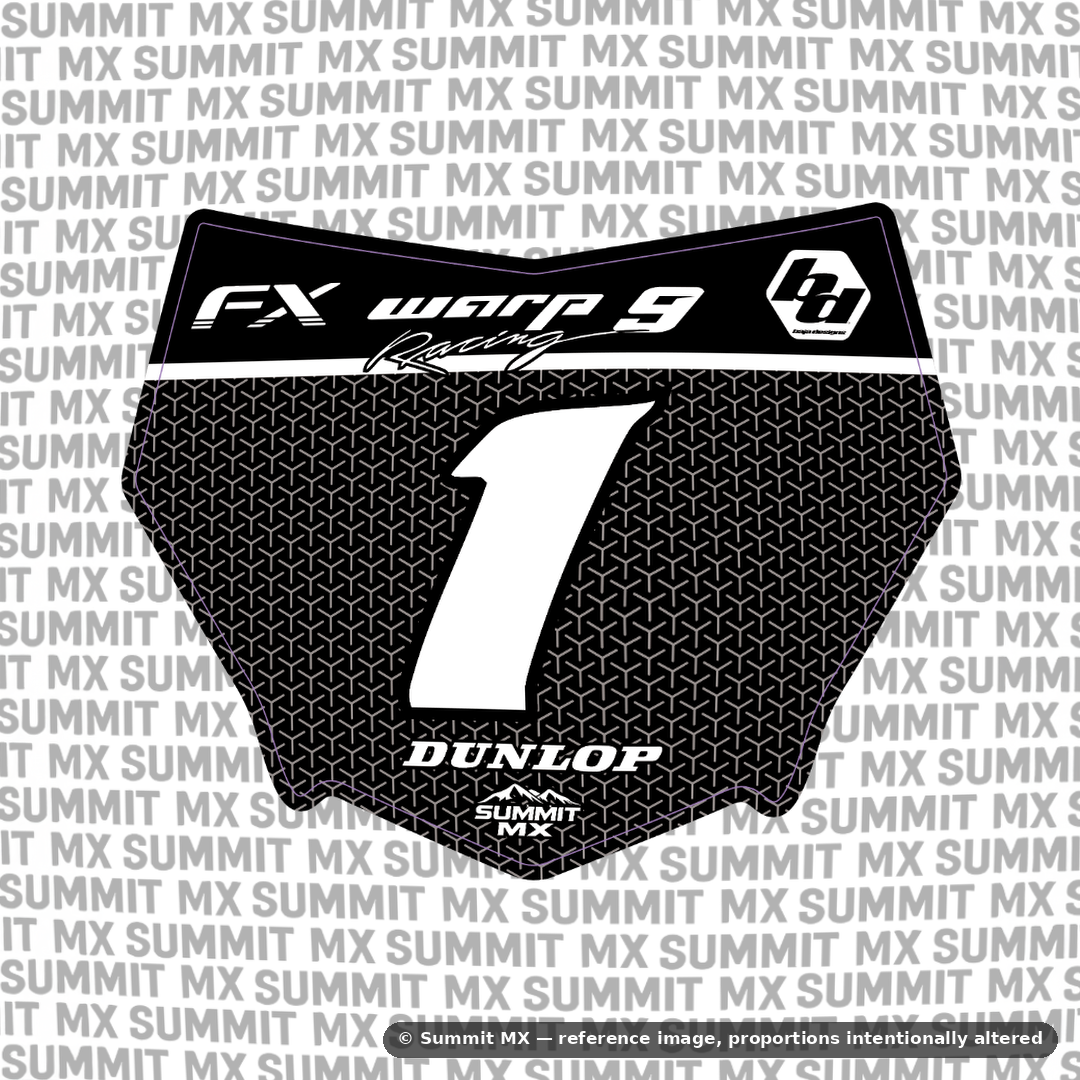 Vertex mesh e-moto number plate decal – image 2