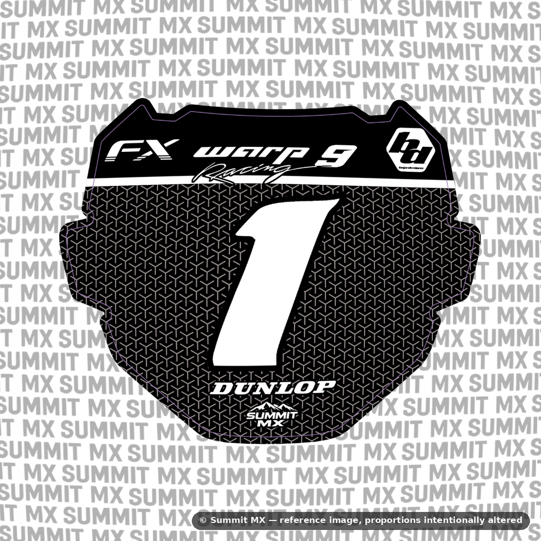 Vertex mesh e-moto number plate decal – image 3