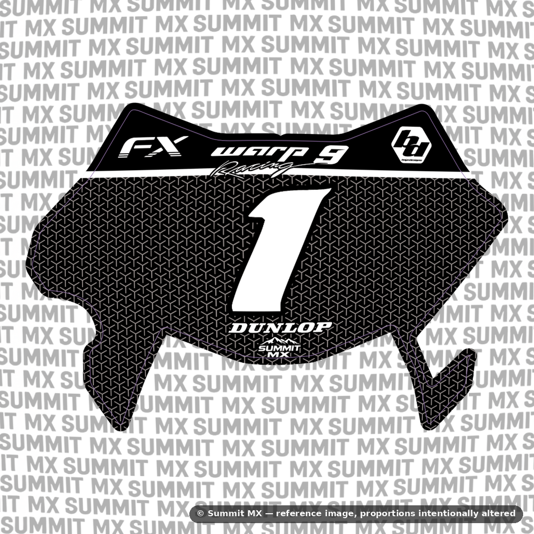 Vertex mesh e-moto number plate decal – image 4