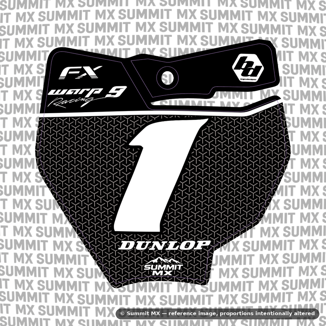 Vertex mesh e-moto number plate decal – image 8