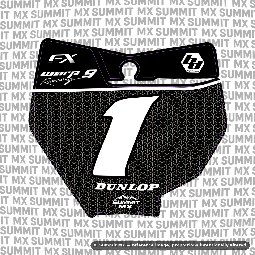 Vertex mesh e-moto number plate decal – image 7