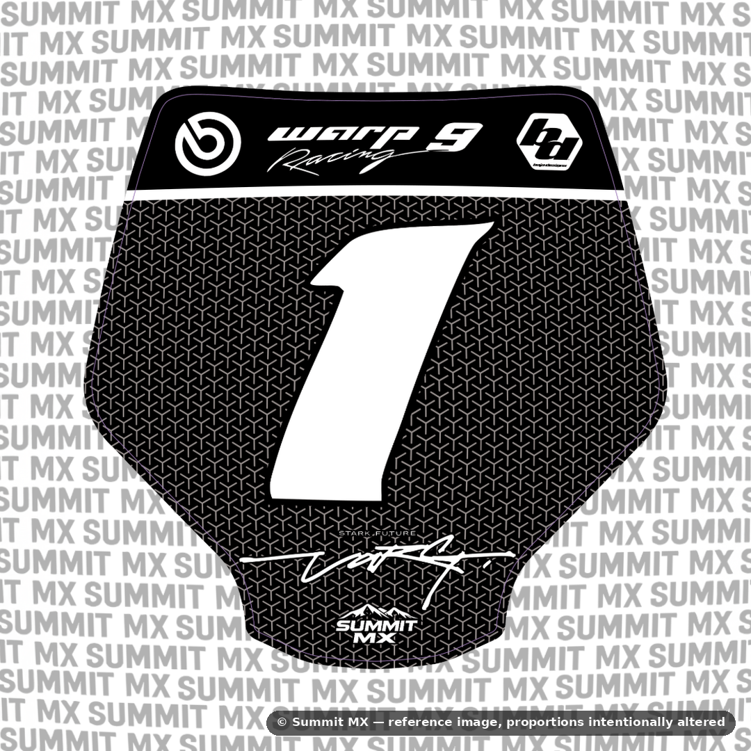 Vertex mesh e-moto number plate decal – image 6